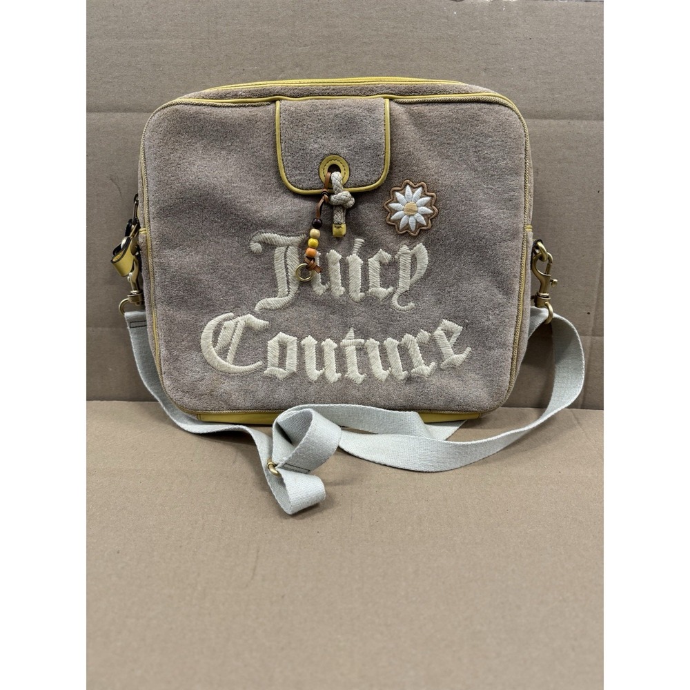 Rare Juicy Couture Sample Laptop Bag Vintage Y2K Computer‎ Velour Beige